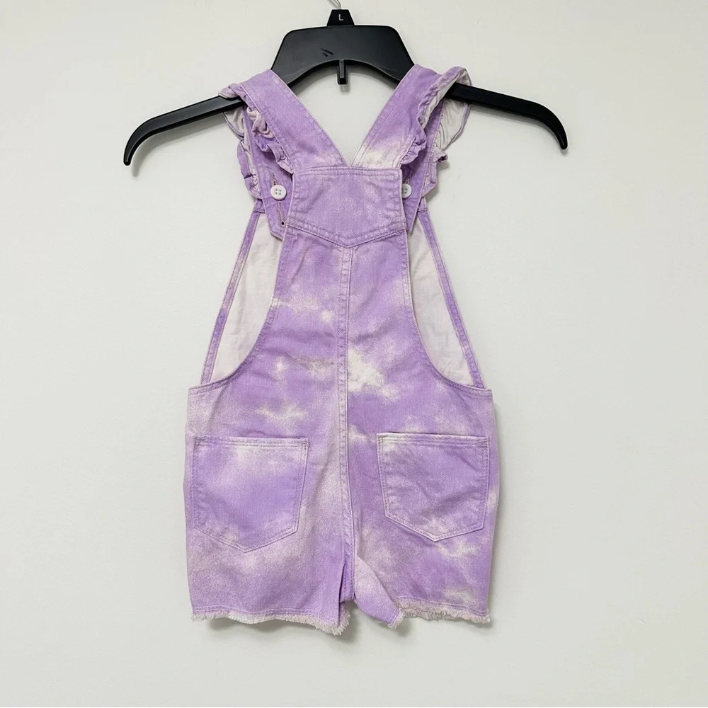 NEW GAP Kids Toddler Lavender Purple Tie-Dye Shortalls NWT Girls size 5T